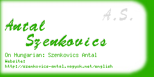 antal szenkovics business card